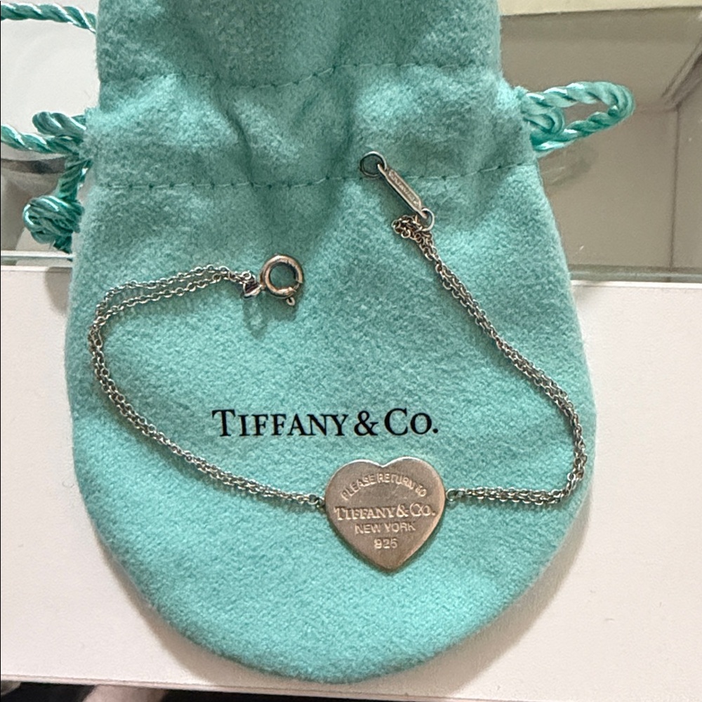 Tiffany & Co. Silver Heart Tag Bracelet